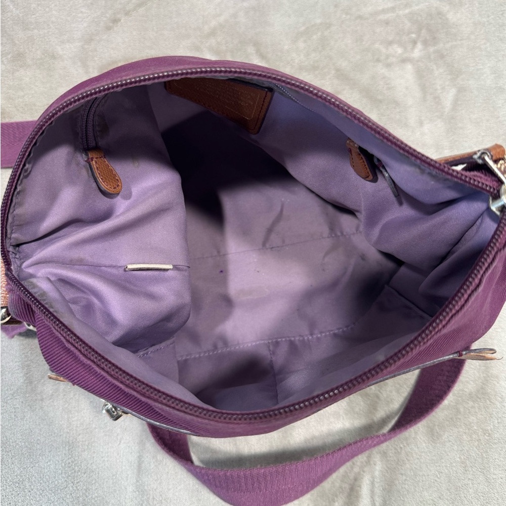 Coach Sawyer Plum Crossbody Bag - Picture 9 of 11
